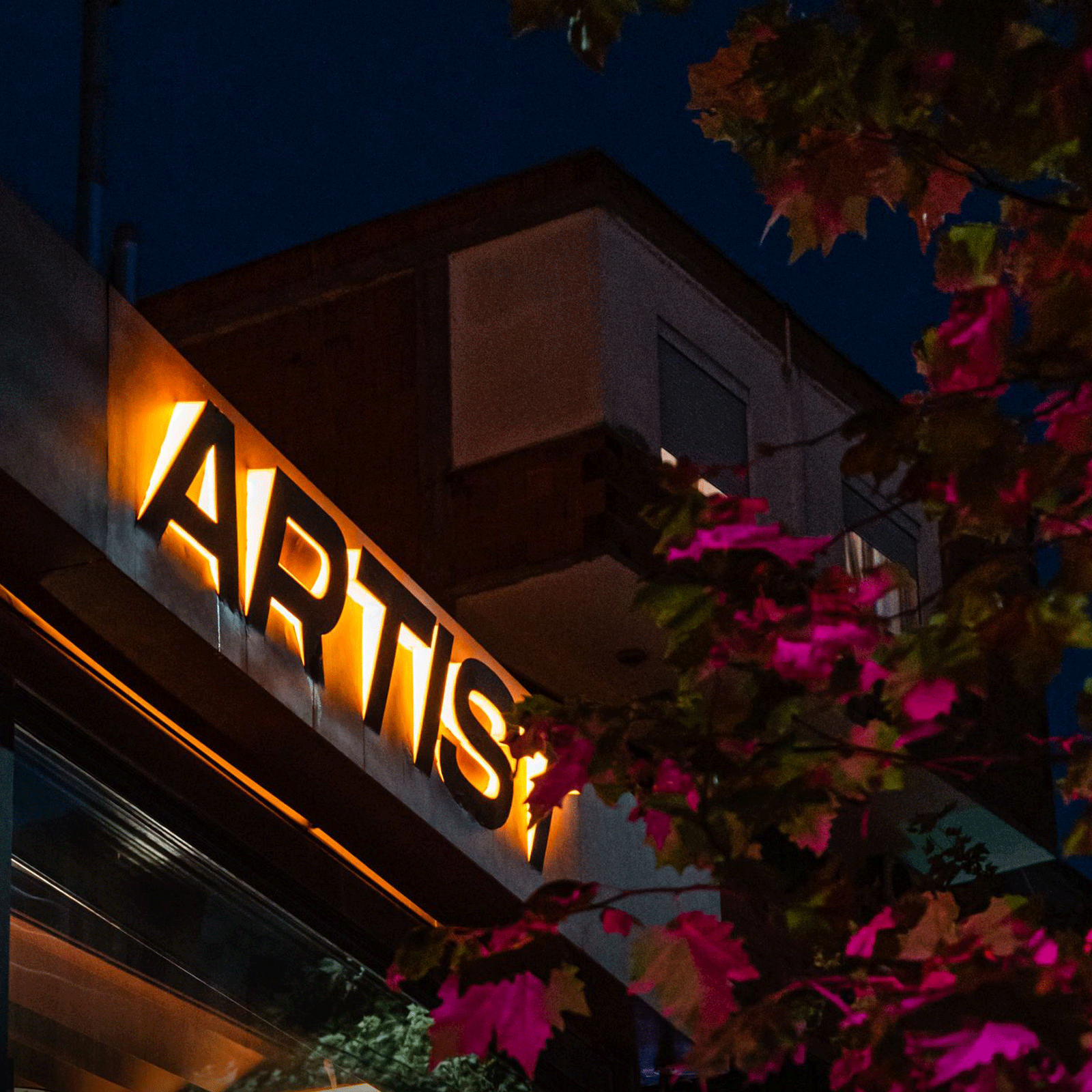 The bar at New Artist